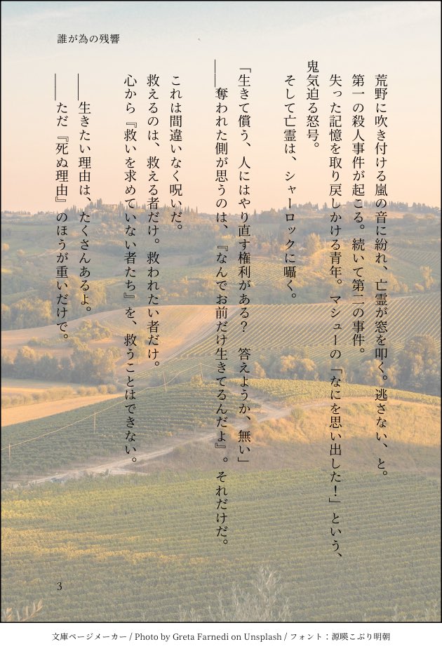 Fs8o08Y's tweet image. 新作あらすじ
出来たら支部に全文投げる
シャウィが、後輩のために曰く付きの田舎町で幽霊トンネルや事件の真相を追う話。
9割以上ブロマンス、ミステリー風味、相変わらずオリキャラ多発