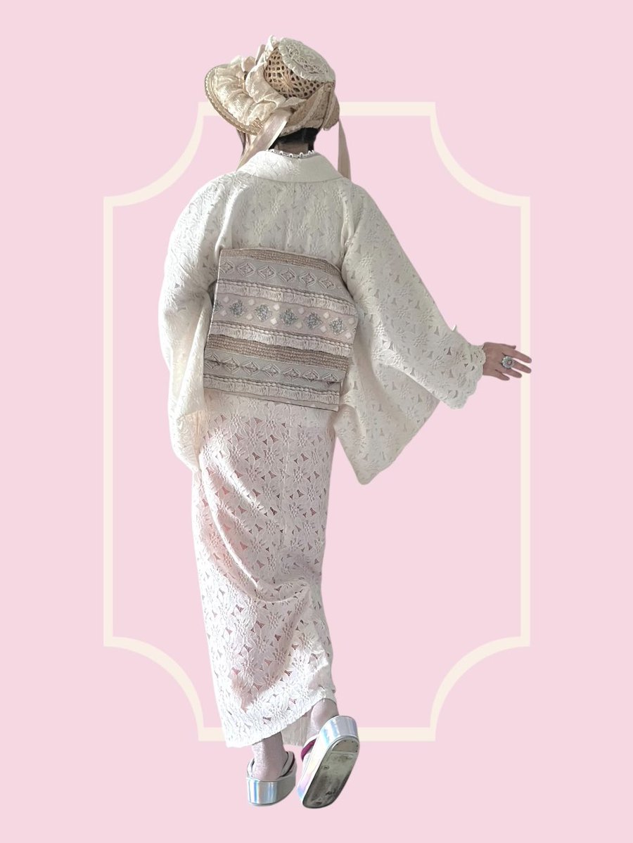 【美品】【MIKI SAKURA】兵児帯 ホワイトシルバーフラワー MIKI SAKURA (@mikisakura11) · Instagram photos and Reels