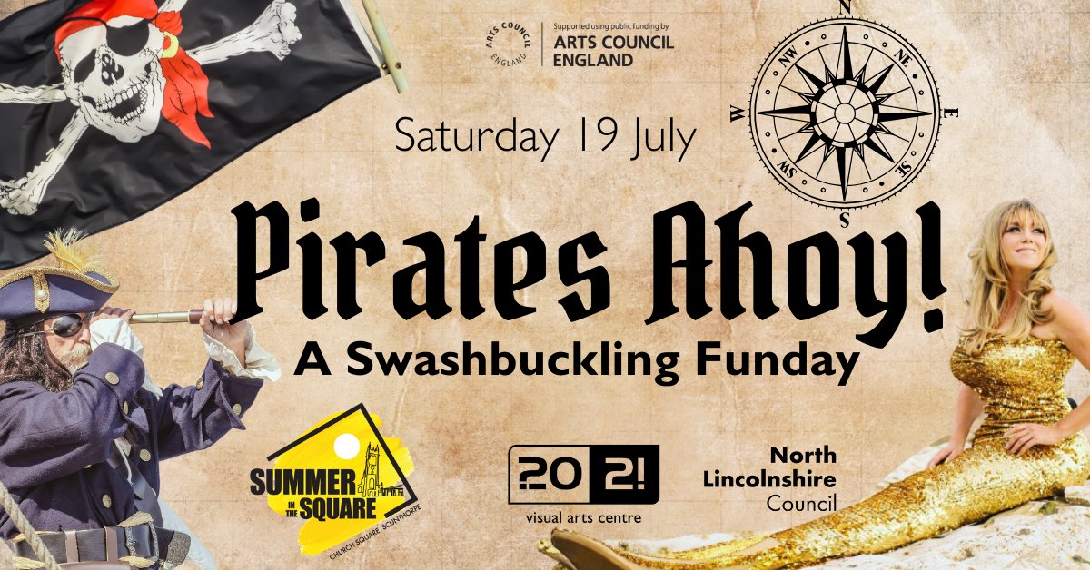 2021 Visual Arts (@2021visualarts) on Twitter photo 🏴☠️Saturday 19 July, Pirates Ahoy! Free Family Funday <a href="/2021VisualArts/">2021 Visual Arts</a> and Church Square.
🦜Meet pirates, mermaids, join in a bubble workshop and pirate crafts and trails!
🎟️11am-3pm FREEEEEEEEE
#Scunthorpe #FreeFun <a href="/NorthLincsCNews/">North Lincs Council</a> 🏴☠️Saturday 19 July, Pirates Ahoy! Free Family Funday <a href="/2021VisualArts/">2021 Visual Arts</a> and Church Square.
🦜Meet pirates, mermaids, join in a bubble workshop and pirate crafts and trails!
🎟️11am-3pm FREEEEEEEEE
#Scunthorpe #FreeFun <a href="/NorthLincsCNews/">North Lincs Council</a>