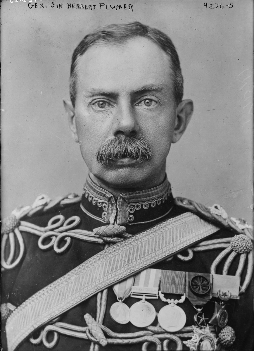 16 July 1932, Field Marshal Herbert Plumer died (aged 75). Having served in the army since 1876, he was one of the ablest British commanders in #WW1, winning an overwhelming victory at Battle of Messines in 1917. Renowned as a meticulous planner &amp; held in high regard by his men.