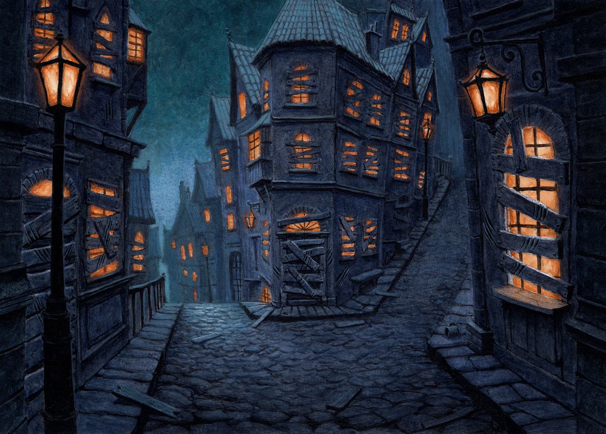pedrogoferreira's tweet image. My "Troubled town" illustration for Sorcery just dropped.
Acrylics on paper :)