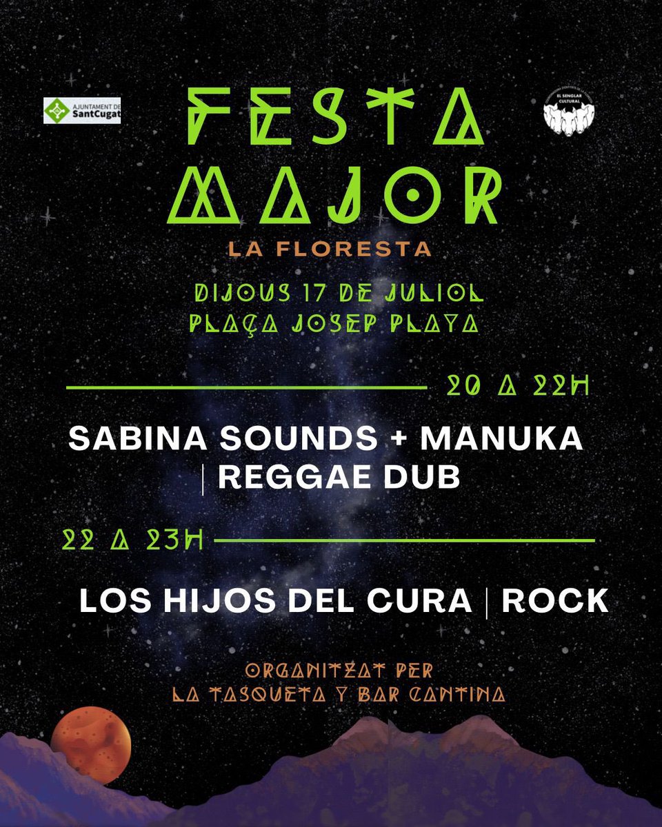 📣 Florestanes i florestans
🎤 Reprogramem la festa anul·lada per l'alerta de dissabte.
🤘🏽 Us esperem demà a la plaça de dalt
⚡️Que res no pari la Festa Major