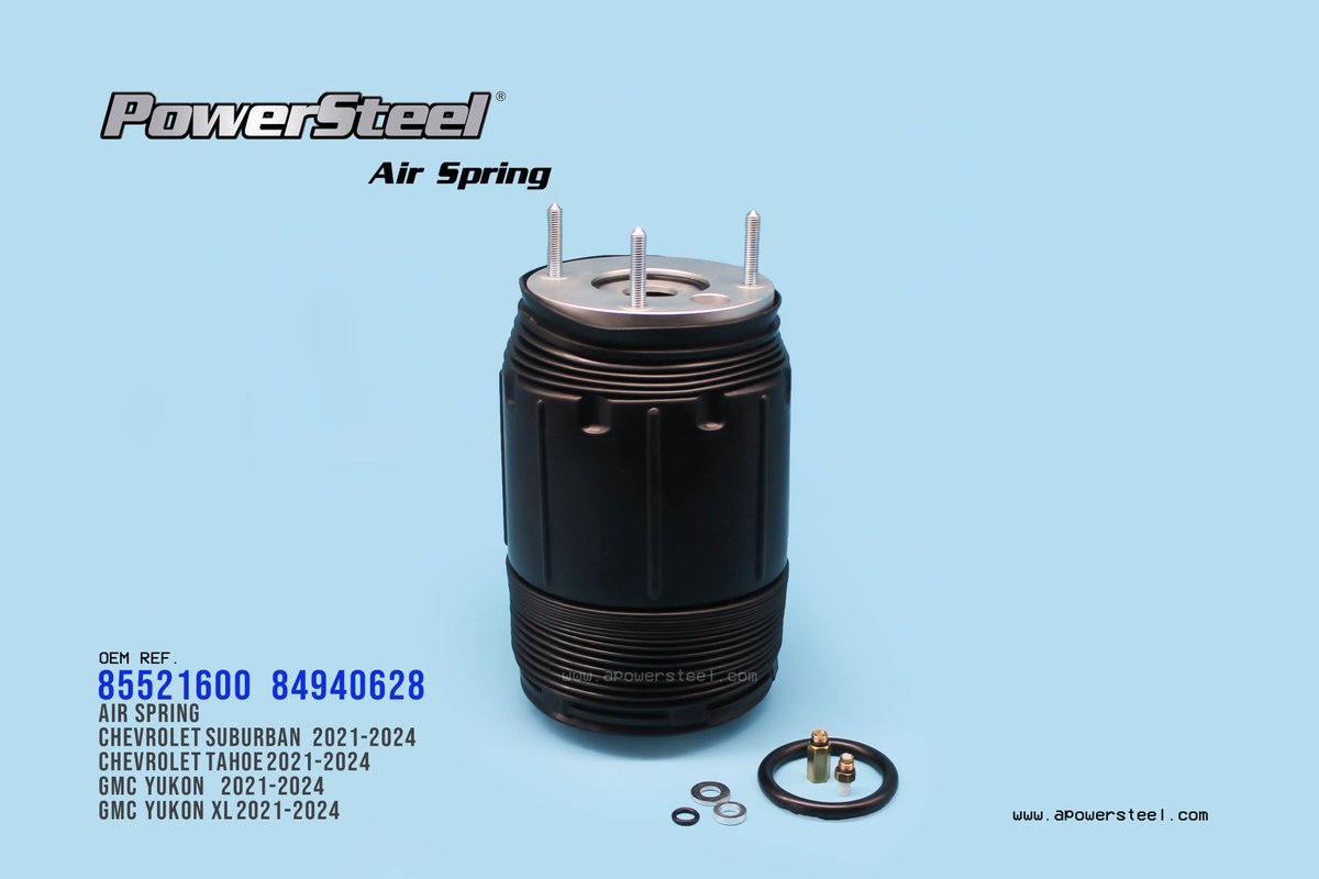 Bessie_321's tweet image. PowerSteel Rear Air Spring For Cadillac Escalade GMC Tahoe Yukon 2021-2025
#85521600，#84940628
Email: sales2@apowersteel.com
WhatsApp : +86-13506879293
Business Contact: Mrs. Bessie
#AirSpring #Tahoe
More information please check our website #https://www.apowersteel.com
