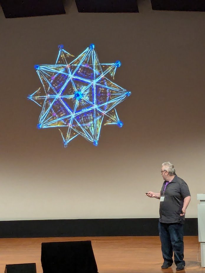 msmathcomp's tweet image. Second keynote today at the @BridgesMathart conference is by @juergenrg on &quot;Études in Symmetric Pattern Drawing.&quot; He takes us into his app iOrnament and not only shows how to create beautiful #art with it, but also how much #math is behind it.
📜 archive.bridgesmathart.org/2025/bridges20…