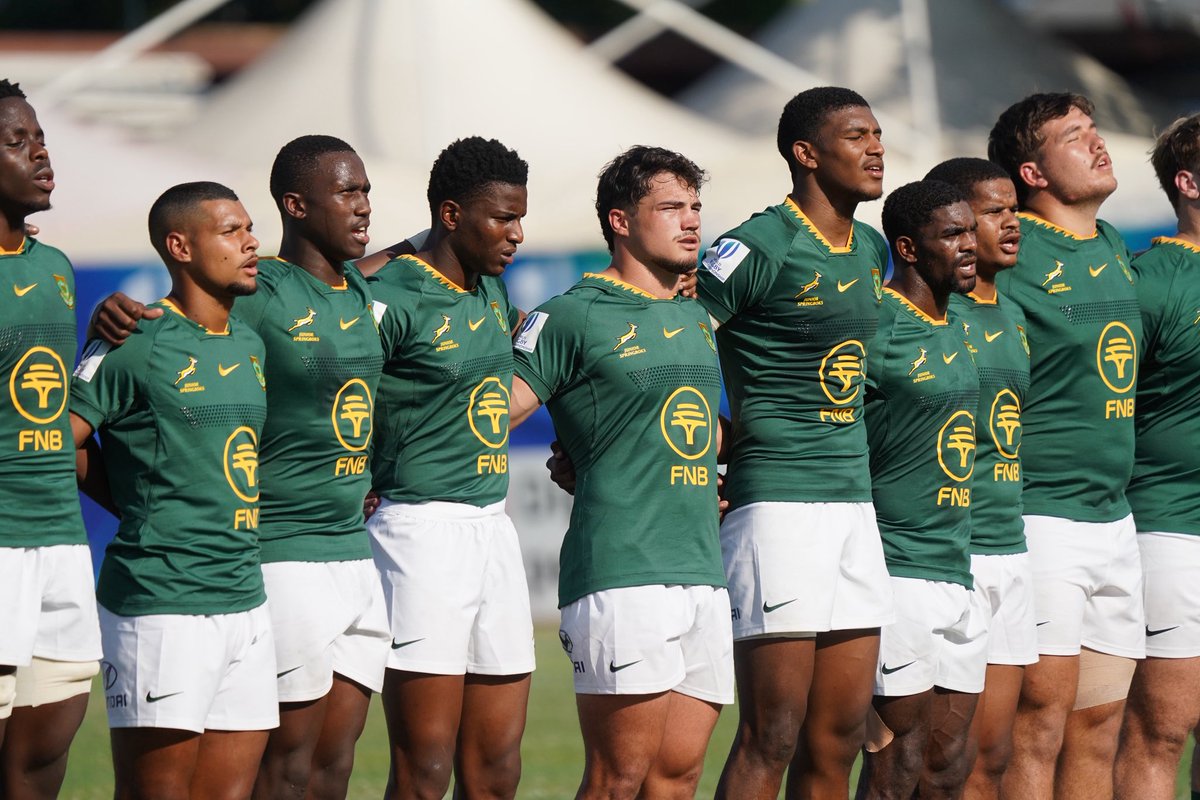 All the best to the Junior Boks as they take on New Zealand in the U/20 Rugby World Cup Final!

Backed by a nation. Let’s bring it home, boys! 🇿🇦💪

📍Stadio Mario Battaglini, Rovigo, Italy
🗓️ 19 July | 🕣 20:30 (SA time)

#WeAreRhino