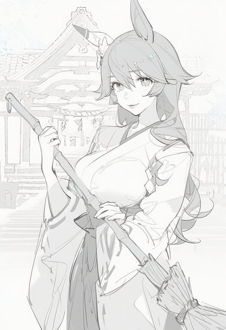 #大人ウマ娘シリーズ マチカネフクキタル 卒業後実家の神社を継ぐ。余り内面は変わっていないので近所では面白い占いのお姉さんとしていじられる。男性との付き合いはあったが告白にいたらずうじうじと数年ひっぱった末、ある日何か憑依されたかのように急に意識を失い気が付くと入籍していた(?)