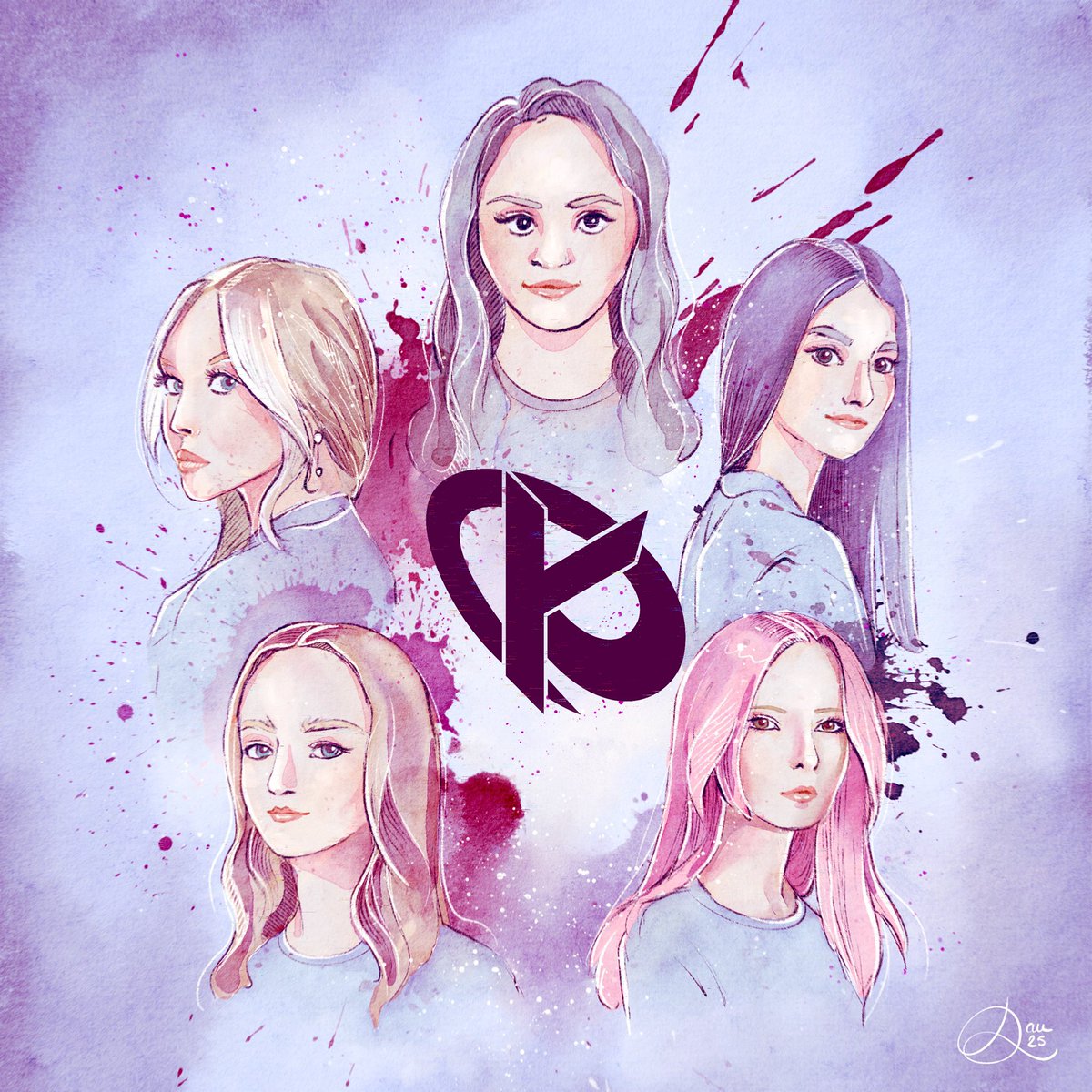 Petite illu réalisée dans le cadre d’un concours organisé par <a href="/KarmineCorp/">Karmine Corp</a> ✨
J’ai voulu mettre à l’honneur leur super équipe de joueuses Valo 💜