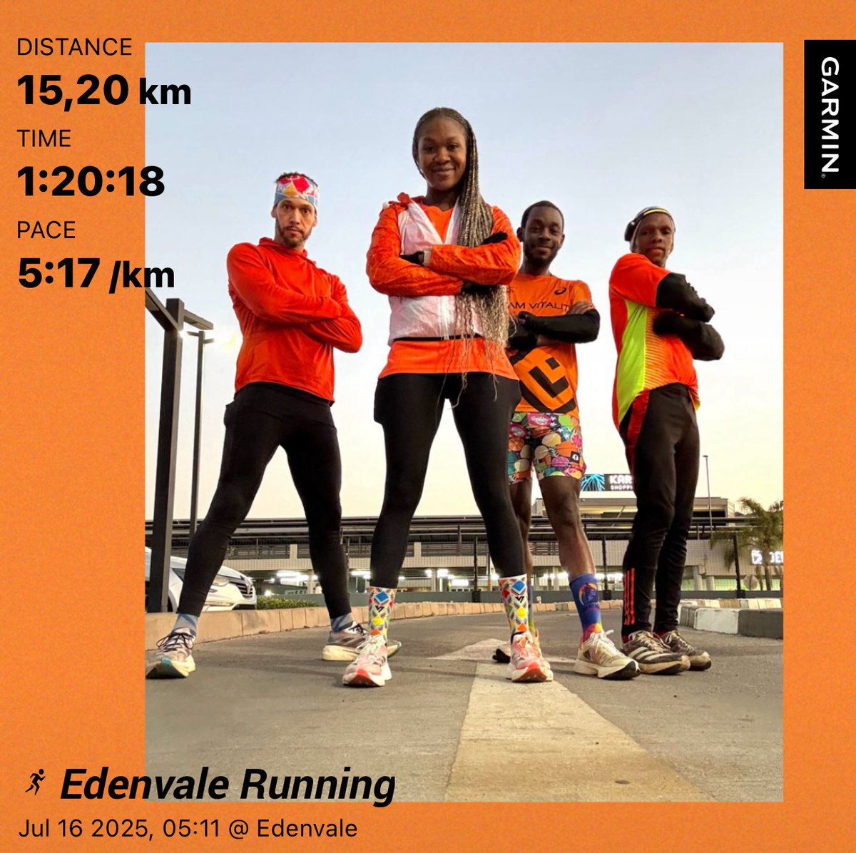 Midweek longish run 🧡 #FitMom #SkhindiGangCoaching #IPaintedMyRun #FetchYourBody2025 #Wednesday #RunningWithTumiSole #TrapNLos #FitnessGoals #WednesdayMotivation
