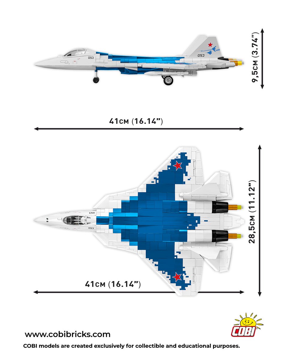 COBI_Bricks's tweet image. ✈️ SU-57 FELON #5909 – a brand-new addition to the COBI Armed Forces collection! 🧱🇵🇱
In response to numerous requests from adult fans of building blocks, we are introducing — for the very first time — a modern aircraft in Russian colors, ready to face off against our wide range…