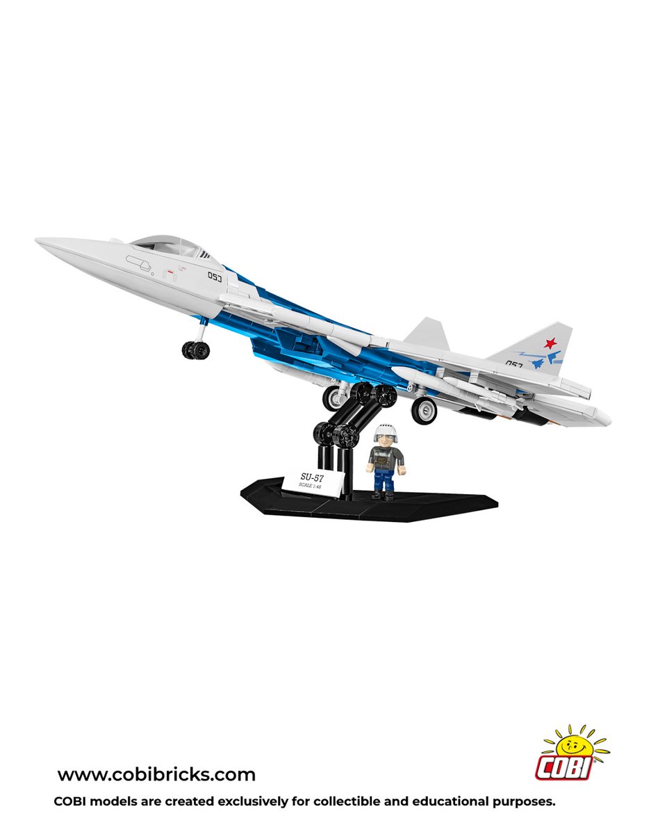 COBI_Bricks's tweet image. ✈️ SU-57 FELON #5909 – a brand-new addition to the COBI Armed Forces collection! 🧱🇵🇱
In response to numerous requests from adult fans of building blocks, we are introducing — for the very first time — a modern aircraft in Russian colors, ready to face off against our wide range…