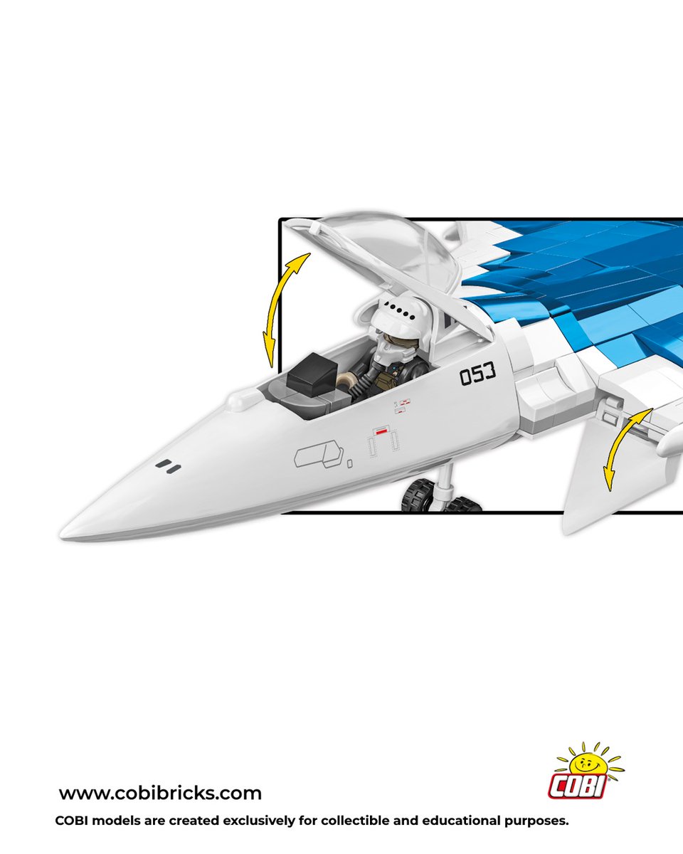 COBI_Bricks's tweet image. ✈️ SU-57 FELON #5909 – a brand-new addition to the COBI Armed Forces collection! 🧱🇵🇱
In response to numerous requests from adult fans of building blocks, we are introducing — for the very first time — a modern aircraft in Russian colors, ready to face off against our wide range…