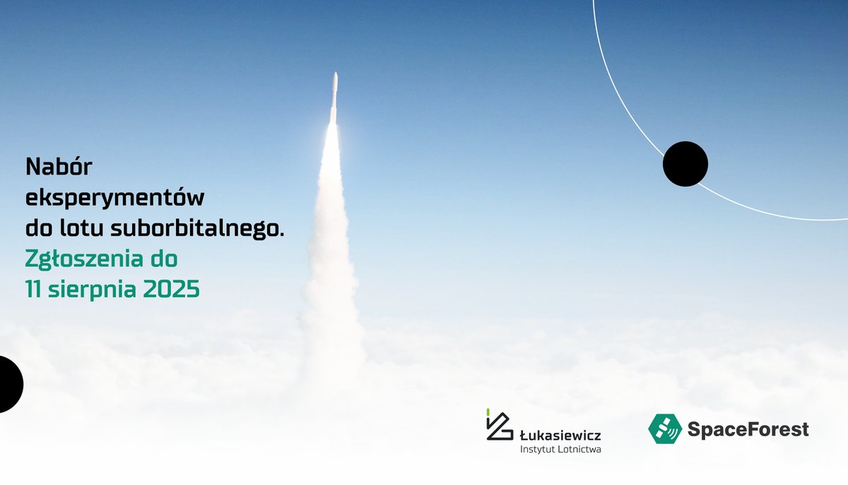 AviationPoland's tweet image. Rozpoczynamy nabór eksperymentów do lotu suborbitalnego. Projekt realizowany jest na zlecenie @POLSA_GOV_PL , w konsorcjum ze @SpaceForest2. Więcej informacji: bit.ly/3ILJYZy