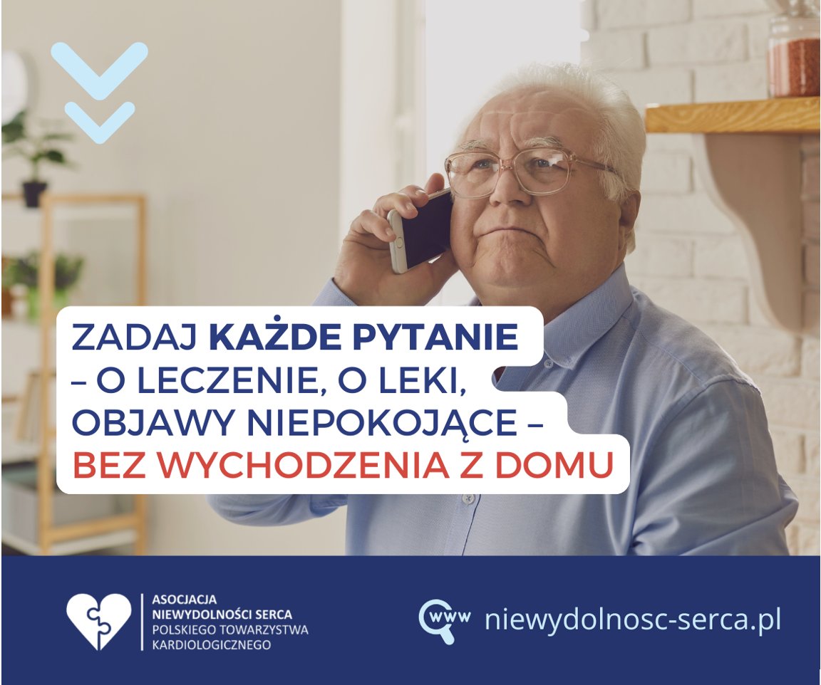 👉 Okres wakacyjny to czas, gdy wiele osób odkłada sprawy zdrowotne „na później”. Ale niewydolność serca nie zna sezonów. Nie robi przerwy latem, nie zawiesza działania na czas urlopu. Dlatego przypominamy – przez cały rok działa Kardiolinia, czyli Centrum Edukacji i Wsparcia