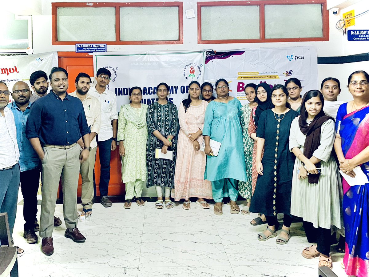DavidManchala's tweet photo. Evenings of Learning, Minds in Motion!
A power-packed neurology case presentation session with bright postgraduates from Katuri, Sri Ram Chandra, St. Joseph, and Guntur Medical Colleges — hosted by Guntur IAP Branch
#NeurologyRounds #PediatricNeurology #CasePresentation #Medical https://t.co/vUZOIuzJQV