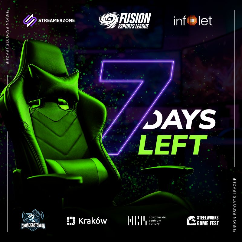 FEL_PL2025's tweet image. ⏳ 7 days to go!
The countdown to FEL Cracow 2025 has begun.
Twelve players. One shot at glory.
Are you ready for the clash? 🔥
#FEL2025 #StarCraft #Esports @InfoletPL