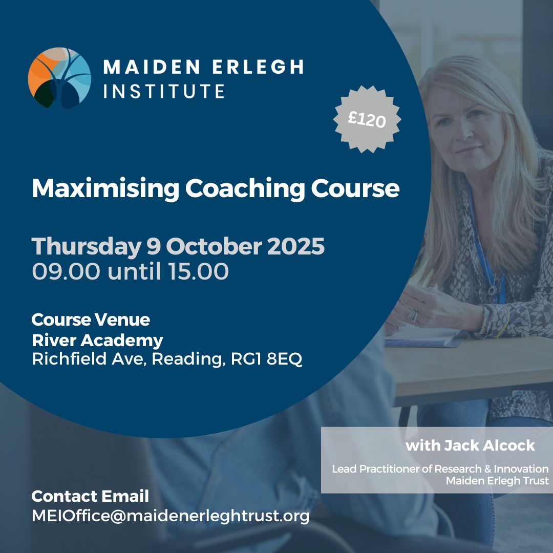 Join us and explore instructional coaching and how it can best be deployed in schools and teams. Through a blend of theory, practice, and discussion, the course will equip colleagues with the knowledge and skills.

Book here 👉shorturl.at/0p2aY

#CPD 
#TeamMET
#Coaching