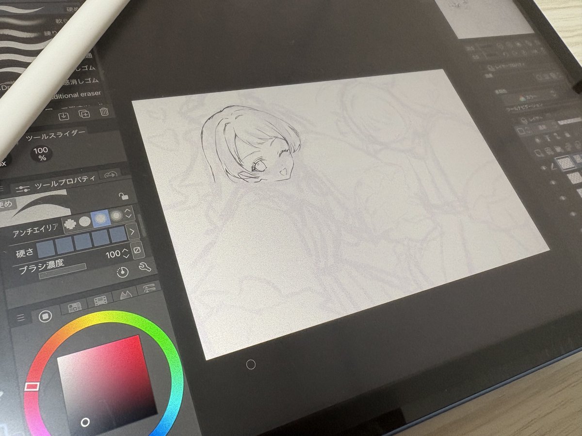 hmkwiru_sub's tweet image. 描き描きしてる✍✍