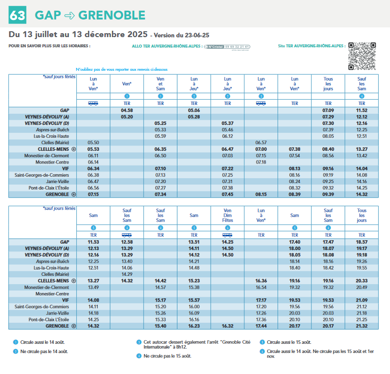 assoARDSL's tweet photo. 🆕 Depuis le 6 juillet 2025, un train @SNCFTERAURA supplémentaire circule le dimanche entre @VilledeGrenoble et #Clelles.
Il part de #Grenoble �� 19h28 (en remplacement du car de 19h27). Il y a désormais le dimanche 7 trains au départ de Grenoble pour le #Trièves. https://t.co/MteooSuzCU