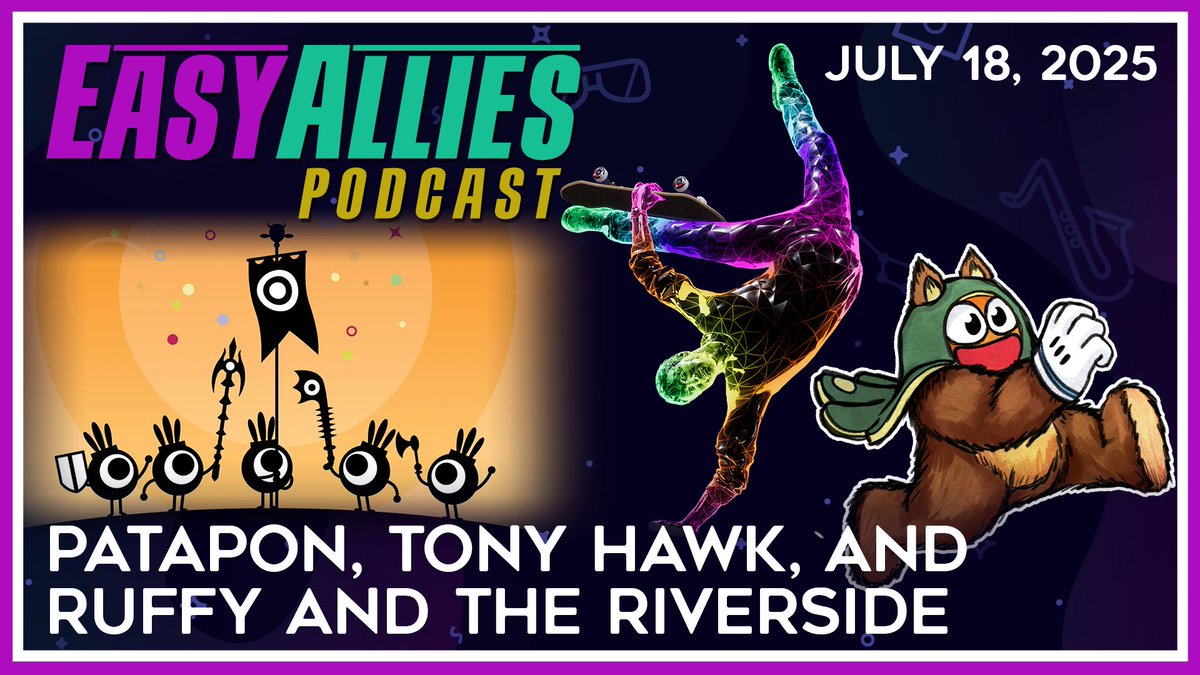 EasyAllies's tweet image. Huber gets back in the groove with Patapon and Tony Hawk. Don and Blood check out the inventive new Ruffy and the Riverside. Plus, we check in on the May sales report, Blood's photos from Krakow, and more.
youtube.com/watch?v=M9OEpC…
#TonyHawksProSkater34 #Patapon