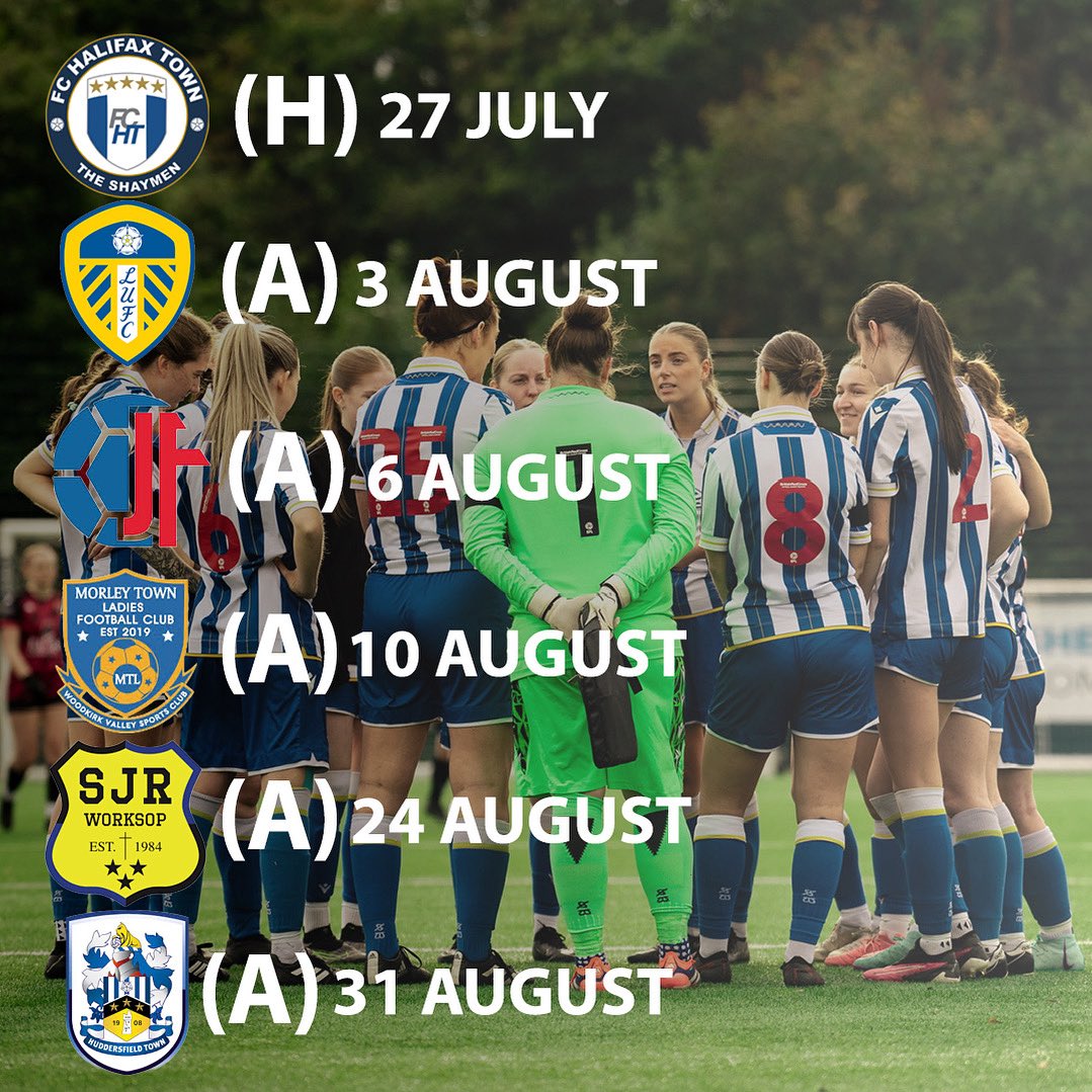 Sheffield Wednesday Ladies FC (@shefwedladies) on Twitter photo With pre-season just around the corner, here is the schedule…
#SWLFC | #OneTeam With pre-season just around the corner, here is the schedule…
#SWLFC | #OneTeam