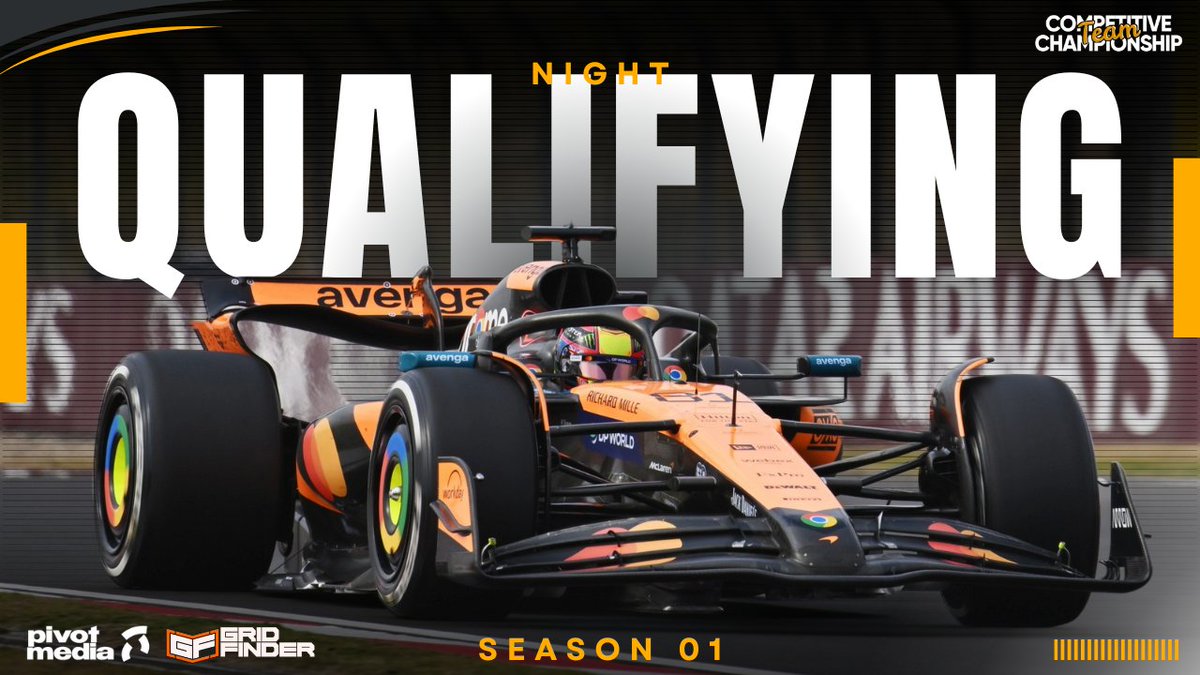 It's Qualifying Day 👈

🇬🇧🇧🇷 8pm CET 
🎙 <a href="/111are_Comm/">111are Commentary</a>
🎙 <a href="/IvorBrynMike/">Michael Edwards</a>

12 Nations Fight it out for 10 places in the Nations E-League
🇫🇷🇪🇸🇨🇿🇳🇴🇫🇮🇬🇧🇧🇷🇦🇺🇩🇪🇵🇱🇳🇱🇺🇸

Check it out ⤵️
youtube.com/live/qwvrKwdPQ… 

<a href="/GridFinder/">Grid Finder | Sim Racing</a> <a href="/PivotMediaGG/">Pivot Media</a> <a href="/LeagueRacingTV/">League Racing TV 🎦</a>

#F125 #CTC