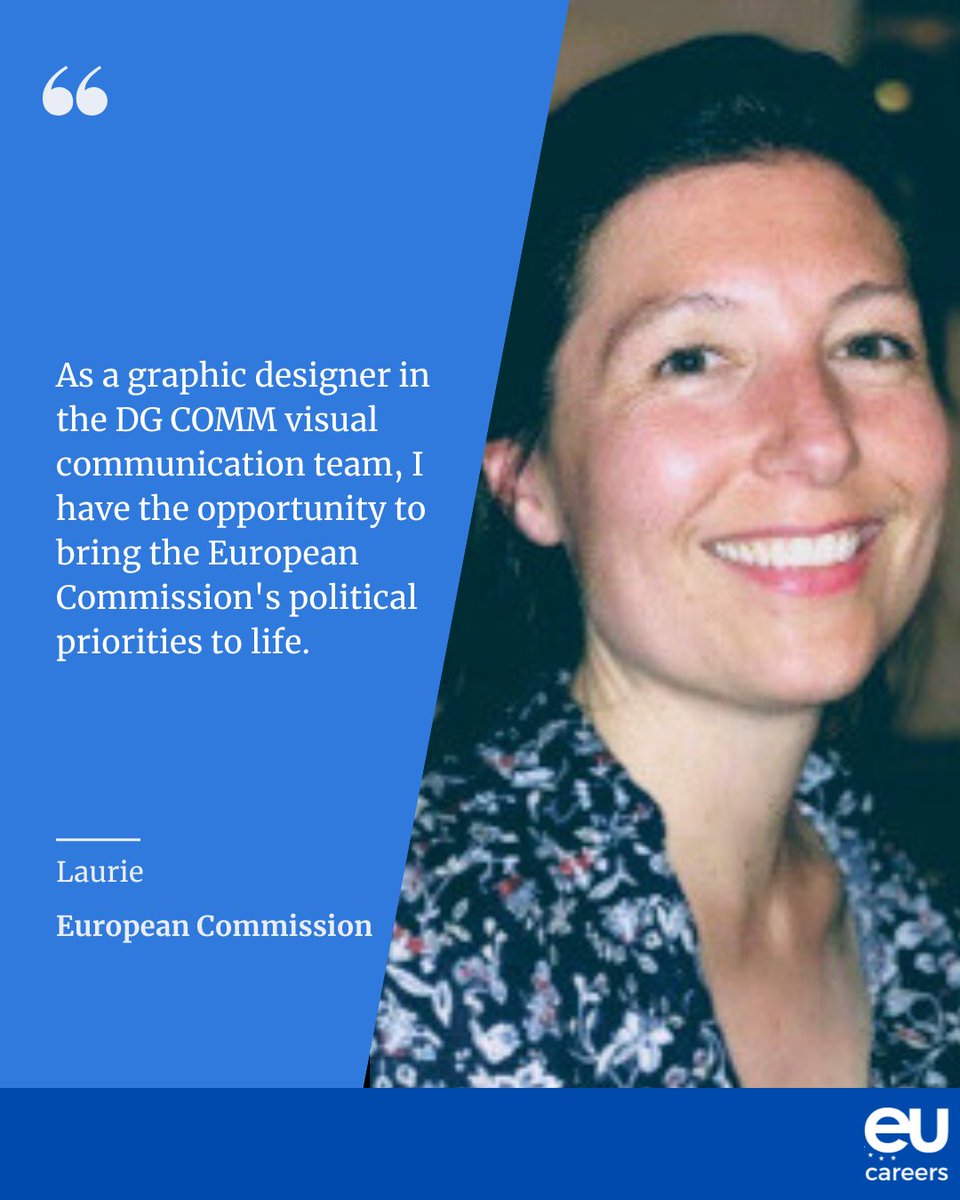 🟦 Communication professionals needed!
⭐ Join graphic designer Laurie in the EU Institutions
🚨Apply by 29 July to one of these fields ⤵️
💡Graphic design and visual content production
💡 Social media and digital communication 
💡 Webmaster
🔗 Start here bit.ly/4kW5o4I