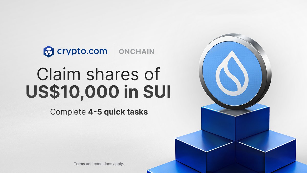 onchain_wallet's tweet image. ⏳ The SUI Power Up Campaign is ending on 24 Jul
You can still earn $SUI rewards across two pools! Simply follow the steps in the quoted post for a chance to win. Make the most out of this last week 🏁
Details + T&Cs 👇
crypto.com/events/sui-onc…
Get Started 👇…