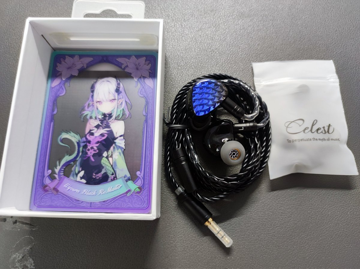 gigaretas's tweet image. kinera celest wyvern black remaster フェイスプレートが美しく、ドラムの沈み込むような音が凄く好きです。Angelears_audio様 AEHiFi_JP様ありがとうございます！