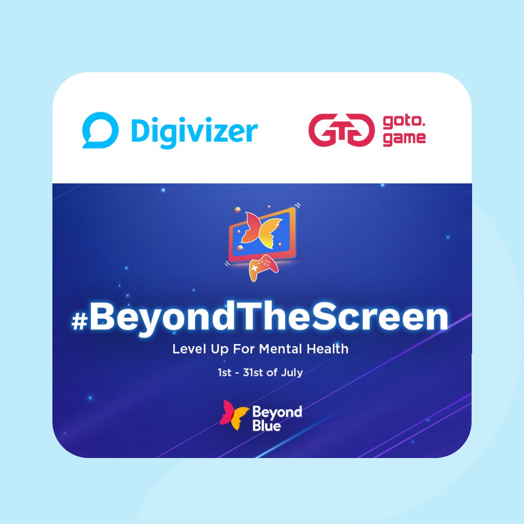Digivizer's tweet image. We’re proud to support #BeyondTheScreen 💙
A movement powered by community, supporting mental wellbeing on screen and off.
🎮 Choose your challenge
💬 Share your story
💙 Raise funds for @beyondblue
👉 Learn more: beyondthescreen.org.au
#BeyondBlue #MentalHealth @gotogame