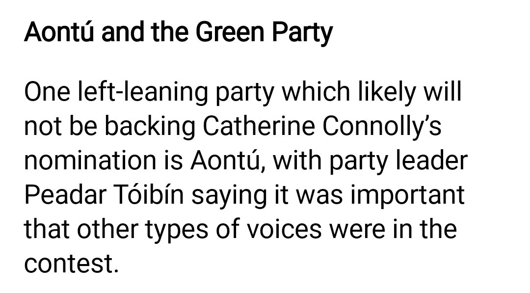 Since when was Aontú considered "Left leaning" <a href="/rtenews/">RTÉ News</a> 😂