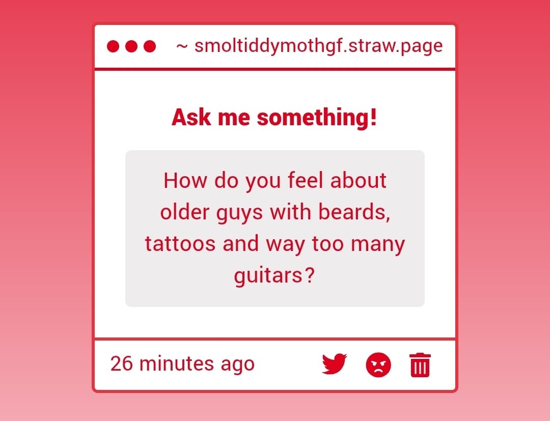 MothAnswers's tweet image. Beard and too old isnt really my thing