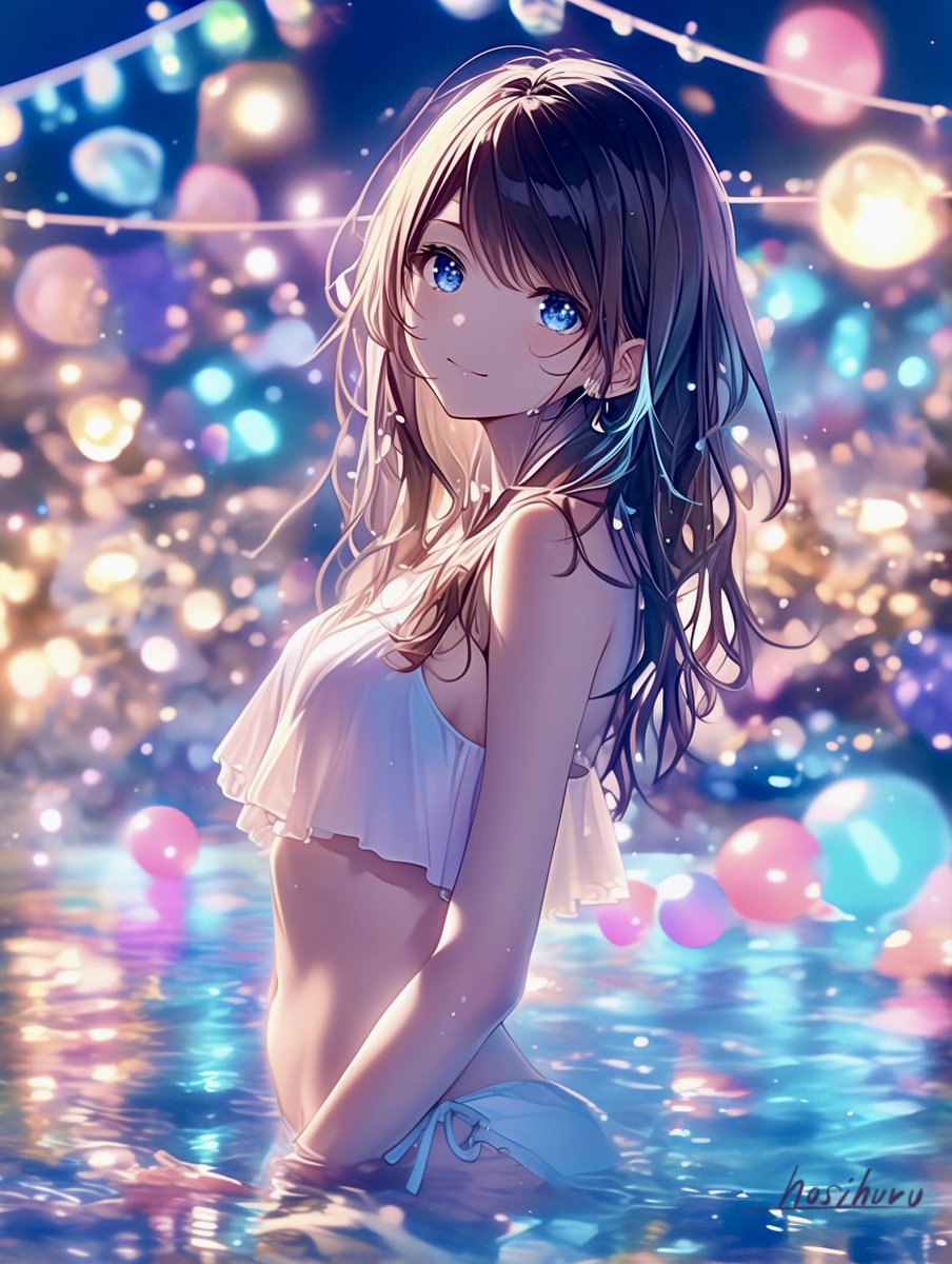 ナイトプール⛱️

#AIイラスト