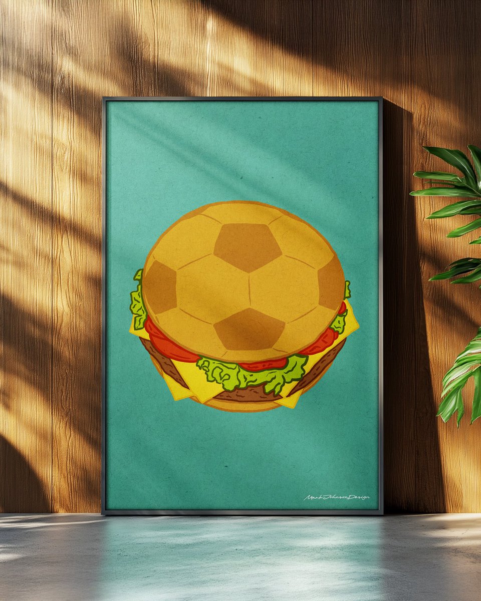 Football x Food Art 
-
A subtle nod to football in your home
-
#food #football #print #homedecor
