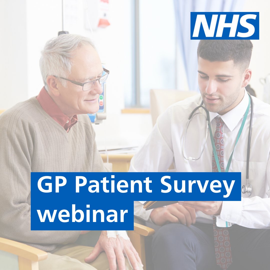 PrimaryCareNHS's tweet image. Ipsos, who run the GP Patient Survey on behalf of NHS England, are hosting a webinar tomorrow, 17 July, 12.30pm-1pm, to discuss the results.
Register for the webinar: events.teams.microsoft.com/event/d37c274c…
