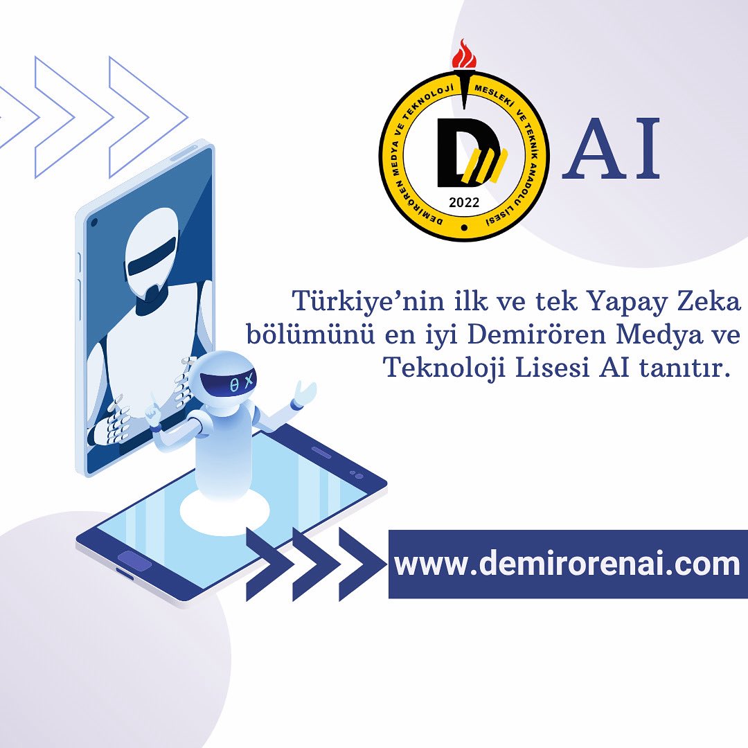 Yapay zeka bölümünü Türkiye'de ilk ve tek olarak okulumuzda açmanın yanında bir ilke daha imza attık. Demirören MTAL AI’ı hazırladık. Okulumuz hakkında merak ettiğiniz her şeyi Demirören Medya ve Teknoloji AI'a sorup kapsamlı bilgi alabilirsiniz.

demirorenai.com