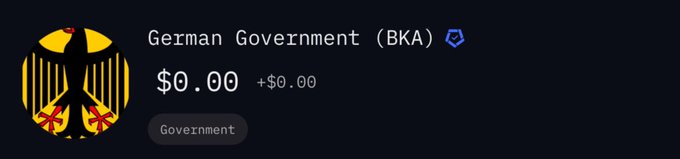 Friendly reminder that I own more Bitcoin than the German government 🇩🇪