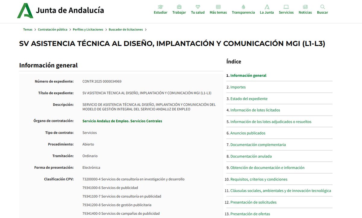 SAEmpleo's tweet image. 📢 ¡Últimos días! Hasta el 21/07 a las 18:00 h puedes presentar oferta a la licitación del SAE para asistencia técnica al Modelo de Gestión Integral.
💶 7,2 M€ | Cofinanciado 85% FSE+
ℹ️ Más info 👉 Plataforma de contratación Exp: CONTR 2025 0000034969
#SAE #Licitación #FSE