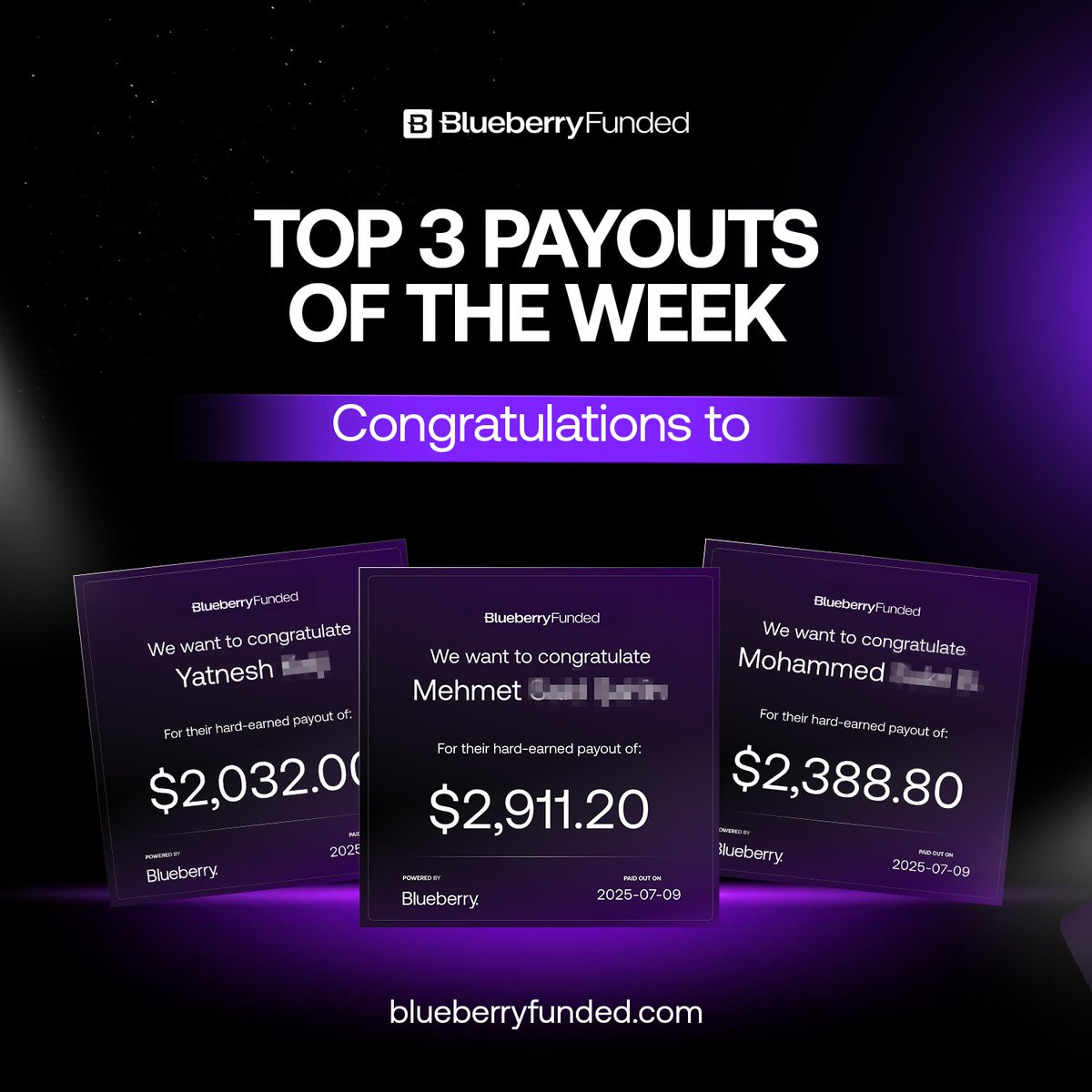 Crushing goals, cashing out big 💸

TOP 3 Payouts of the week 🏆

🥇 Mehmet: $2,911.20
🥈 Mohammed: $2,388.80
🥉 Yatnesh: $2,032.00

Next big payout could be yours!