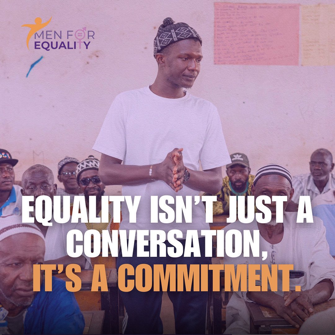 Patriarchy limits women’s voices &amp; choices.

Together with @Men4EqualityGM, we’re building a movement of men challenging harmful norms and championing⬇️

✅Gender equality
✅Positive masculinity 
✅Women’s rights

#GenderEquality