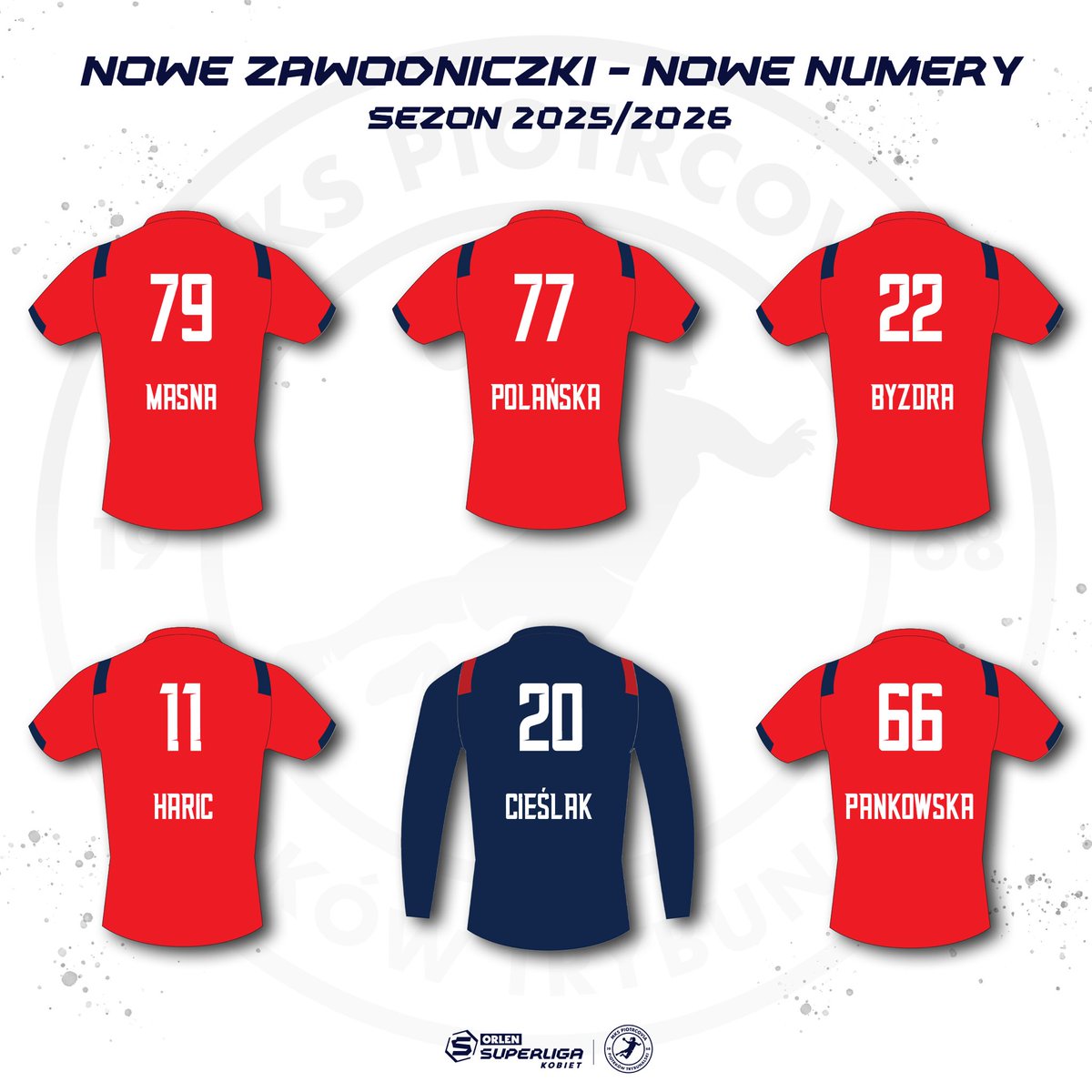 Nowe zawodniczki 🔜 Nowe numery 🔴🔵
#TeamPiotrcovia 
<a href="/SLkobiet/">ORLEN Superliga Kobiet</a>
