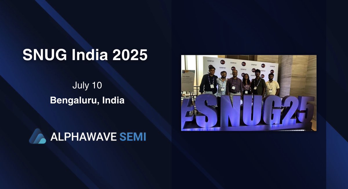 We recently joined the <a href="/Synopsys/">Synopsys</a> Users Group (SNUG) event, where our team led a session on hitting design performance, power, and area targets using Synopsys Memory Compilers. It was a great opportunity to share insights and connect with the global design community.