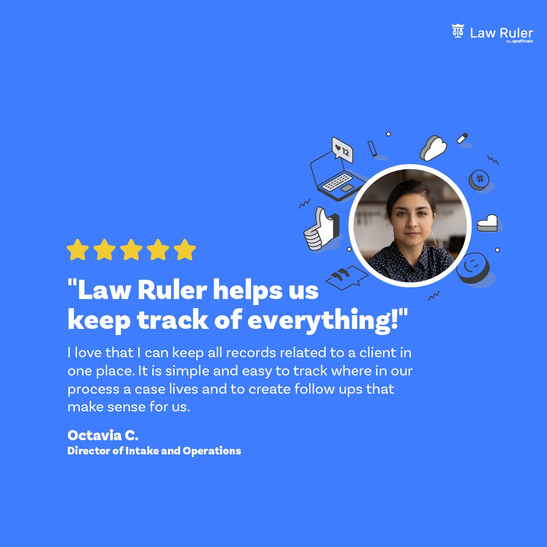 lawruler's tweet image. If you’re in charge of intake, take control of every step with Law Ruler. Faster onboarding, automated follow-ups, and organized client records that never leave you hunting for documents. 

Take a free test drive now ➡️ hubs.ly/Q03v3-gk0

#LegalSoftware #ClientIntake