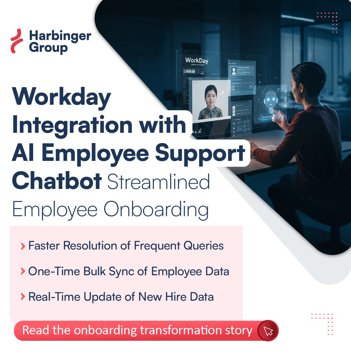 Harbinger_Grp's tweet image. #ChatbotIntegration
A leader in AI for enterprise service management chose Harbinger to integrate their chatbot app with Workday using Workato custom connector and Workato recipes. Download the success story: lnkd.in/dneaqHtd