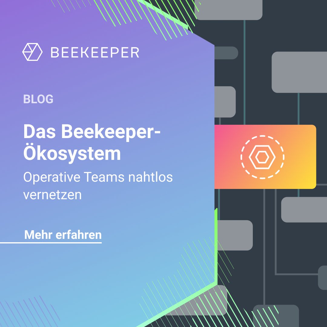 BeekeeperSocial's tweet image. 📚 Der 1. Artikel unserer Serie, wie ein vernetztes digitales Ökosystem für operative Teams das Integrations-Dilemma löst. Lest mehr dazu hier: beekeeper.io/de/blog/beekee…