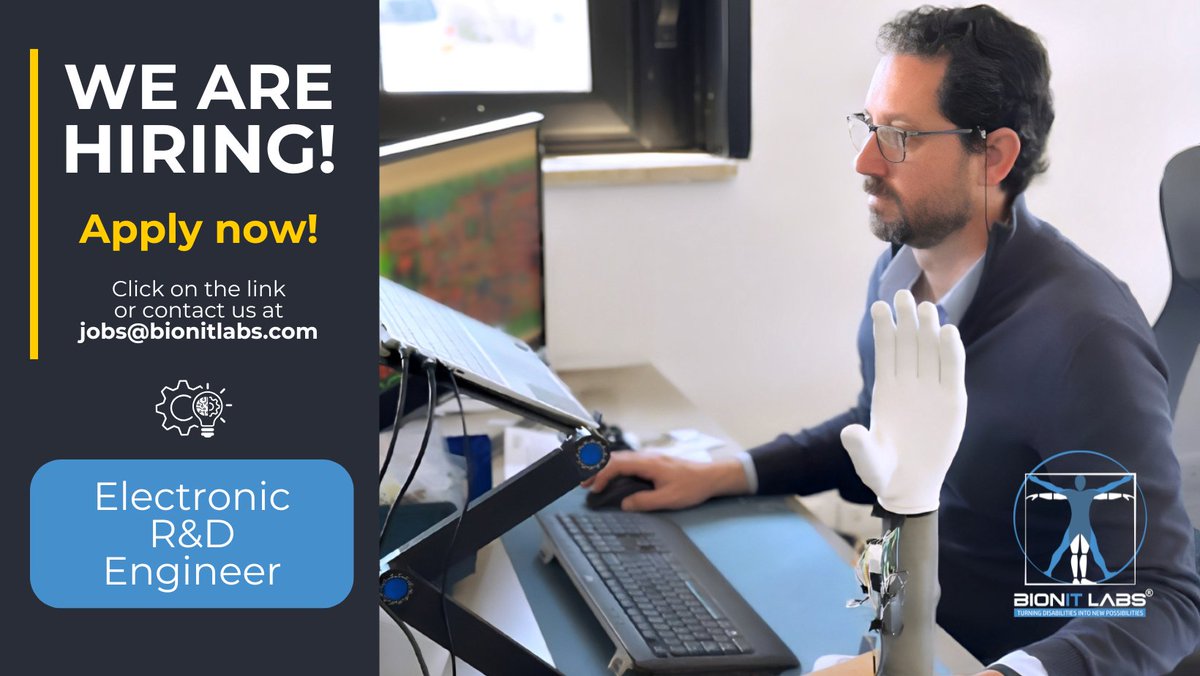 📢🦾 We are looking for a talented, innovative, and driven #Electronic R&amp;D #Engineer to lead the design, development, prototyping, and testing of #electronic #systems for advanced #biomedical #devices.

Apply now ➡️ bionitlabs.factorial.it/job_posting/el…

#BionITLabs #EngineeringJobs #RandD