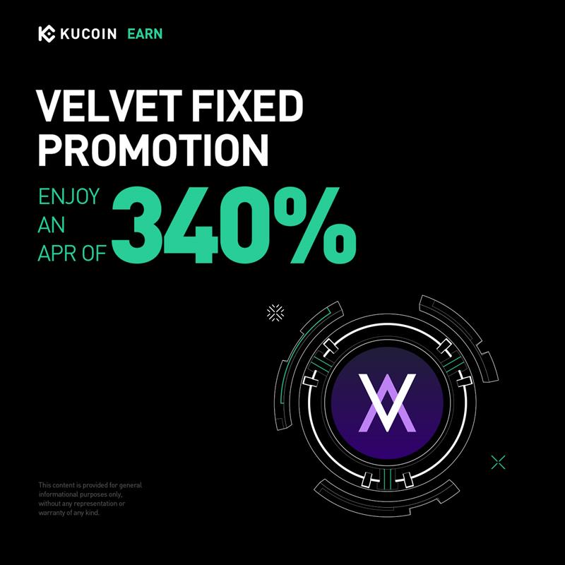 💰 <a href="/Velvet_Capital/">Velvet</a> $VELVET Fixed Promotion, Enjoy an APR of 340%!

⏰Activity Start: 10:00:00 on July 16, 2025 (UTC)

Details: kucoin.com/announcement/e…