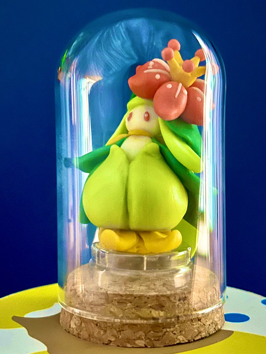 MirumeFish's tweet photo. 樹脂粘土でドレディアのフィギュア製作。どのパーツもふっくらかわいくて、作っていて楽しいポケモン🍃

#ポケモン #Pokemon #樹脂粘土 https://t.co/N73m2oBN4p