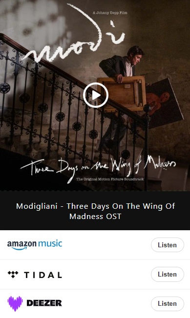 Cadiz_Music's tweet photo. IN STOCK NOW:
Compiled & curated by Johnny Depp ‘Modigliani-Three Days on the Wing of Madness’ OST released by Cadiz Music/@in2_film
On deluxe 2LP vinyl & deluxe 2CD Box, streaming & Download
#johnnydepp #ModiSoundtrack #Modigliani
Order here: https://t.co/5IbnKR8jz6 https://t.co/jxO6esx6wL
