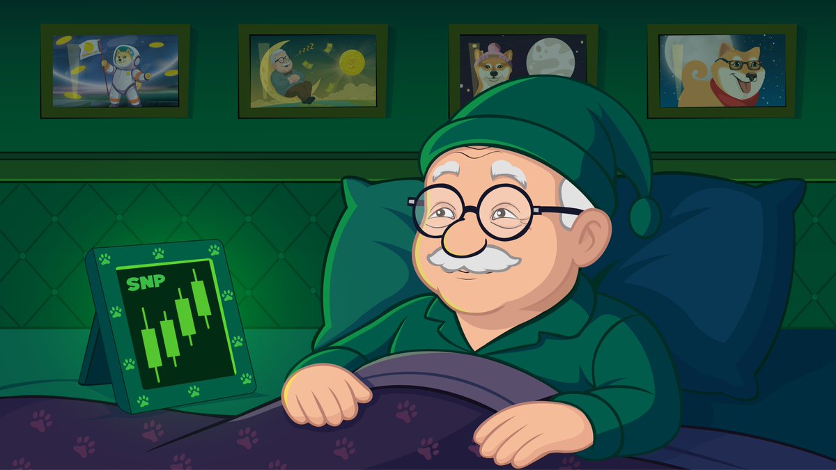 SnorePetterSNP's tweet photo. Petter’s about to sleep… and the charts are about to soar. 📈💤
Be ready. The green wave is coming.
#memecoin  #Ethereum  #cryptocurrency #SnorePeter https://t.co/nbTlRP2ZCt
