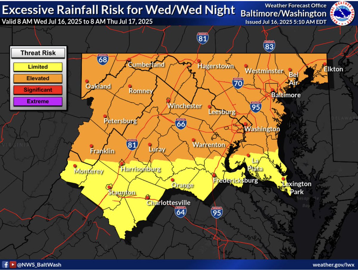 ryankanerWX's tweet image. Another active day of showers & storms likely for areas near and north of DC. More flooding is possible with PWATs above 2". Timing will be from 5pm-9pm across DC/Balt. NAM shows some 2-3" rainfall amounts. Stay safe! #MdWx
